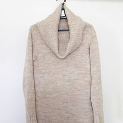 レッセパッセ　茶色のニットワンピースの画像