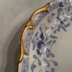 【ナルミ】オーバルプラター　ミラノ　金縁大皿の画像
