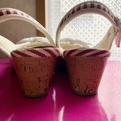 新品同様　ボーダーサンダル　23．5センチの画像