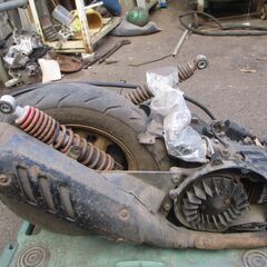 スズキ・セピア　50cc　エンジン部品取り及びワイヤーハーネス