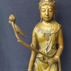 仏像　観音像（ブロンズ像）の画像