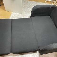 ●ロータイプ ソファーベッド　黒●あげますの画像