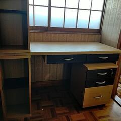 2人用学習デスク　引取り無料の画像