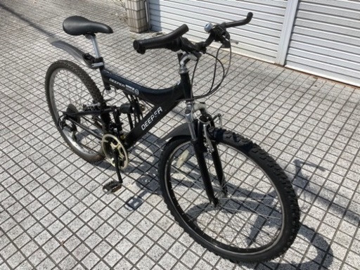 【26インチマウンテンバイク】3x6段変速　センターサスペンション付　前タイヤ新品❗️若林自転車　唐崎店　SALE中❗️