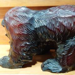 木彫りの熊の画像