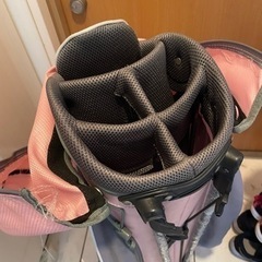 レディースゴルフバッグピンク超軽量の画像