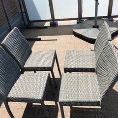 ラタン調椅子の画像