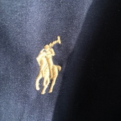 ジャケットラルフローレン L 古着 メンズ 紺 ネイビー 長袖 上着の画像