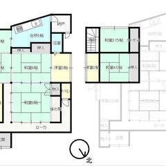 【お話中】 呉市室瀬町 9DK 広々一戸建✨ 家賃初月無料😆 ペット可 高齢、生活保護の方も大歓迎！ − 広島県