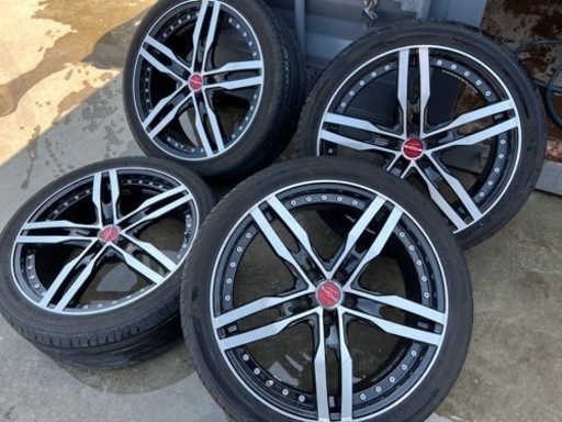 AME シャレン XF55 245/40R20 タイヤホイール4本セット 52エルグランド外し