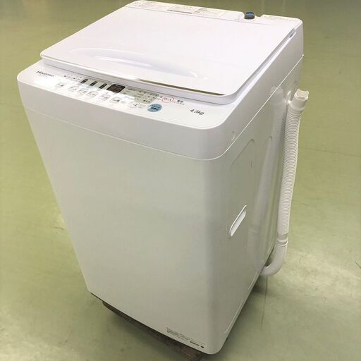 Hisense ハイセンス 全自動電気洗濯機 4.5K 2021年製 HW-E4504 【4/4】