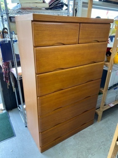 7段収納引き出し　チェスト　9,800円‼️大川家具