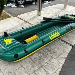 LOGOS レイククルーザー　ゴムボート　ポンプ付