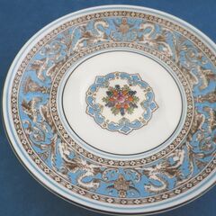 ウェッジウッド ② フロレンティーンターコイズ ティーカップ&ソーサー ピオニー ブルー系 紅茶 WEDGWOOD 札幌 西岡店の画像