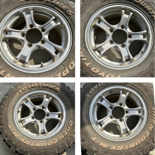 No.739 ジムニー LT225/75R16 103/100Q 4本セット 16インチホイール KEELER