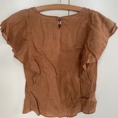 グローバルワーク袖フリルカットソーMサイズの画像