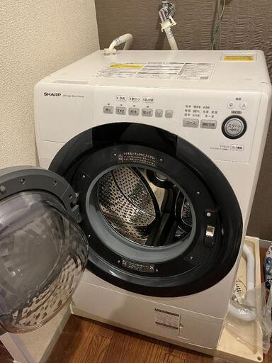2019年式　ドラム式洗濯機　洗濯乾燥機　シャープ　7キロ