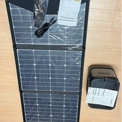 Owltech 3つ折りソーラーパネル電源 120W OWL-SLP120W-BKの画像