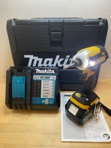 中古 マキタ　TD171D インパクトドライバ　フレッシュイエロー　セット