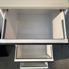 [お取り引き者決定]資源ごみ分別ワゴン　ワイド3段43Lの画像