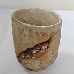 ” 水月焼 湯呑 蟹細工 煎茶道具 陶器 ”