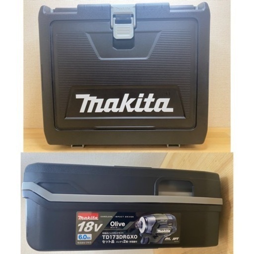 中古 マキタ　TD173 18V インパクトドライバ　オリーブ　セット