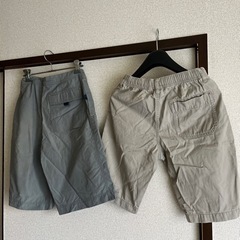 夏ハーフパンツ２枚セット１４０〜１５０　男の子・GAP ユニクロの画像