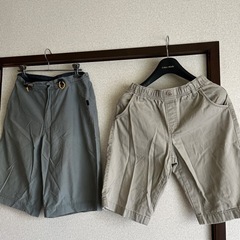 夏ハーフパンツ２枚セット１４０〜１５０　男の子・GAP ユニクロ