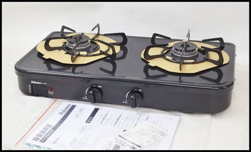 ほぼ未使用 パロマ LPG テーブルコンロ PA-29B グリルレスタイプ 2口 2022年製 プロパンガス LPガス用