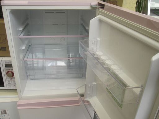 新生活！3か月間保証☆配達有り！16000円(税別）AQUA 2ドア冷蔵庫 157L 2018年製 ホワイト×ピンク