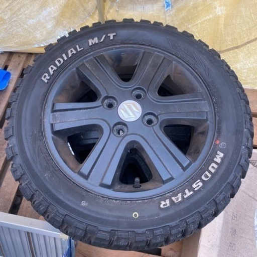 ホイールタイヤセット　ナンカン　マッドスター　SUZUKI スズキ　エブリィ純正　14インチ　ブラック塗装