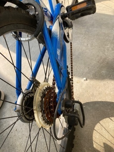 子供自転車　22インチ　ブルー