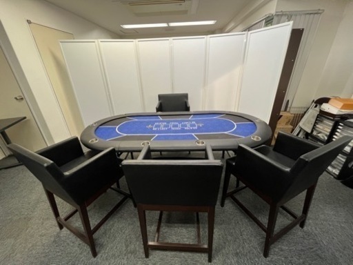 ポーカーテーブル　椅子セット