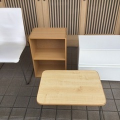 ■配達可■収納家具、折り畳みテーブル、チェア。5点セット