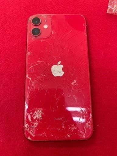 【ジャンク】iPhone11 128GB レッド 部品取り 背面割れ 2023/04/04