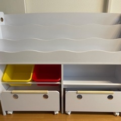 最終価格 ロウヤ LOWYA 絵本棚 おもちゃ箱 大容量 収納 ...