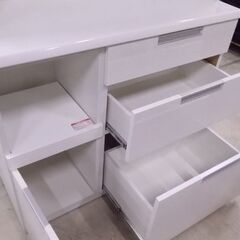 レンジボード 幅100×高さ200cm ニトリ ダリア 白 ホワイト