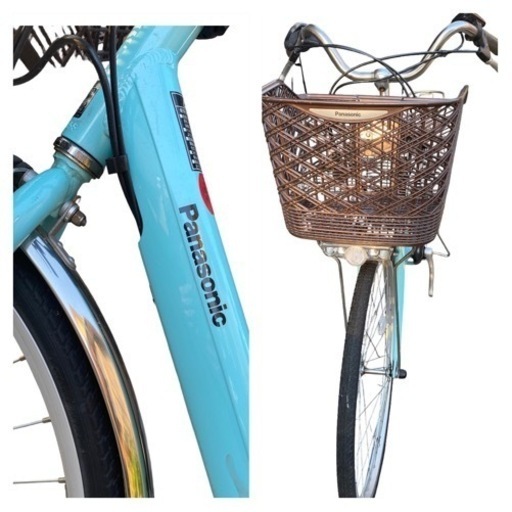 美品✨【Panasonic】パナソニック電動アシスト自転車 8ah大容量バッテリー 電動自転車