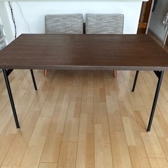 LOWYA ダイニングテーブル 単品 アイアン脚 カフェ風 ヴィ...