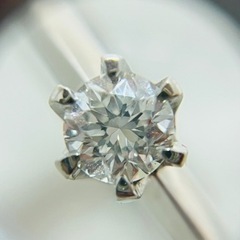 希少VVS1クラス 一粒ダイヤモンド0.514ct Pt900 ...