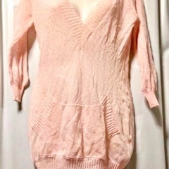 新品　moussy　マウジー　パーカー フード付 薄手カットソー　サイズ2 Mサイズ相当の画像