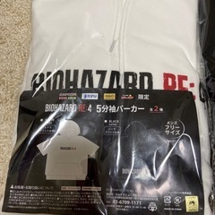 バイオハザードRE:4　5分袖パーカー　全2種（ブラック・ホワイト）の画像