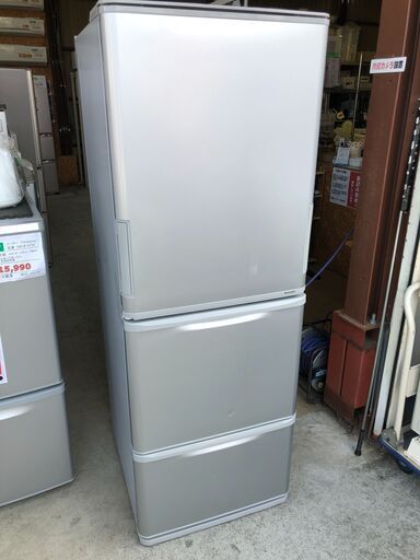 【動作保証あり】SHARP シャープ 2018年 SJ-W351D 350L 3ドア 冷凍冷蔵庫【管理KRR486】