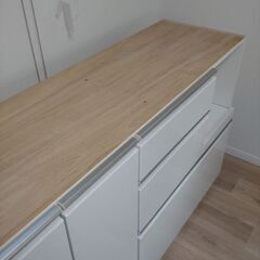 ニトリ　キッチンボード　アルミナ２　140KB  WHの画像