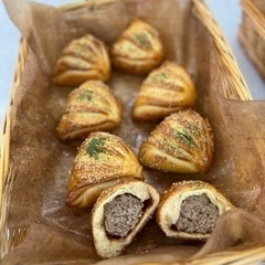 手ごねパン教室のレッスン募集 ミートパイブレッドの画像