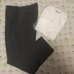 メンズ UNIQLOスーツパンツ ダークグレー