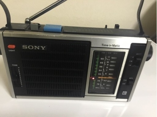 Time in Matic ソニー　短波ラジオ動作確認済み状態綺麗
