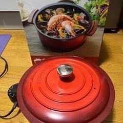 買って2年弱　グリル鍋　通電確認　少し難あり　危険物の日に捨てます