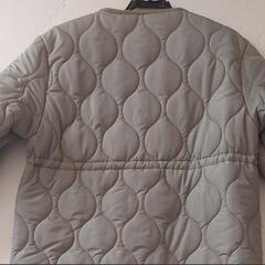 美品　エヘカソポ　ひょうたんキルトジャケット　ノーカラーコート　ブルゾン　ウエストリボンの画像