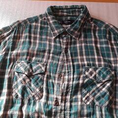 チェック柄シャツ(緑)の画像